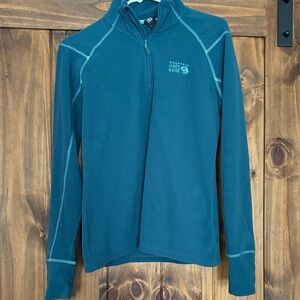 Mountain Hardwear Blue Half-Zip Pullover